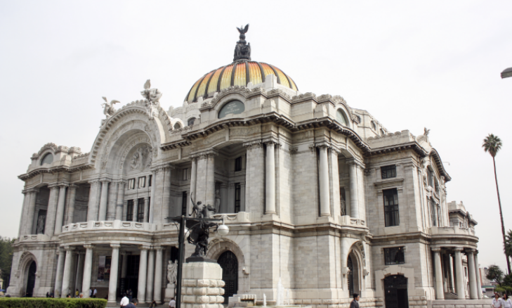 The Bellas Artes Theater in Mexico