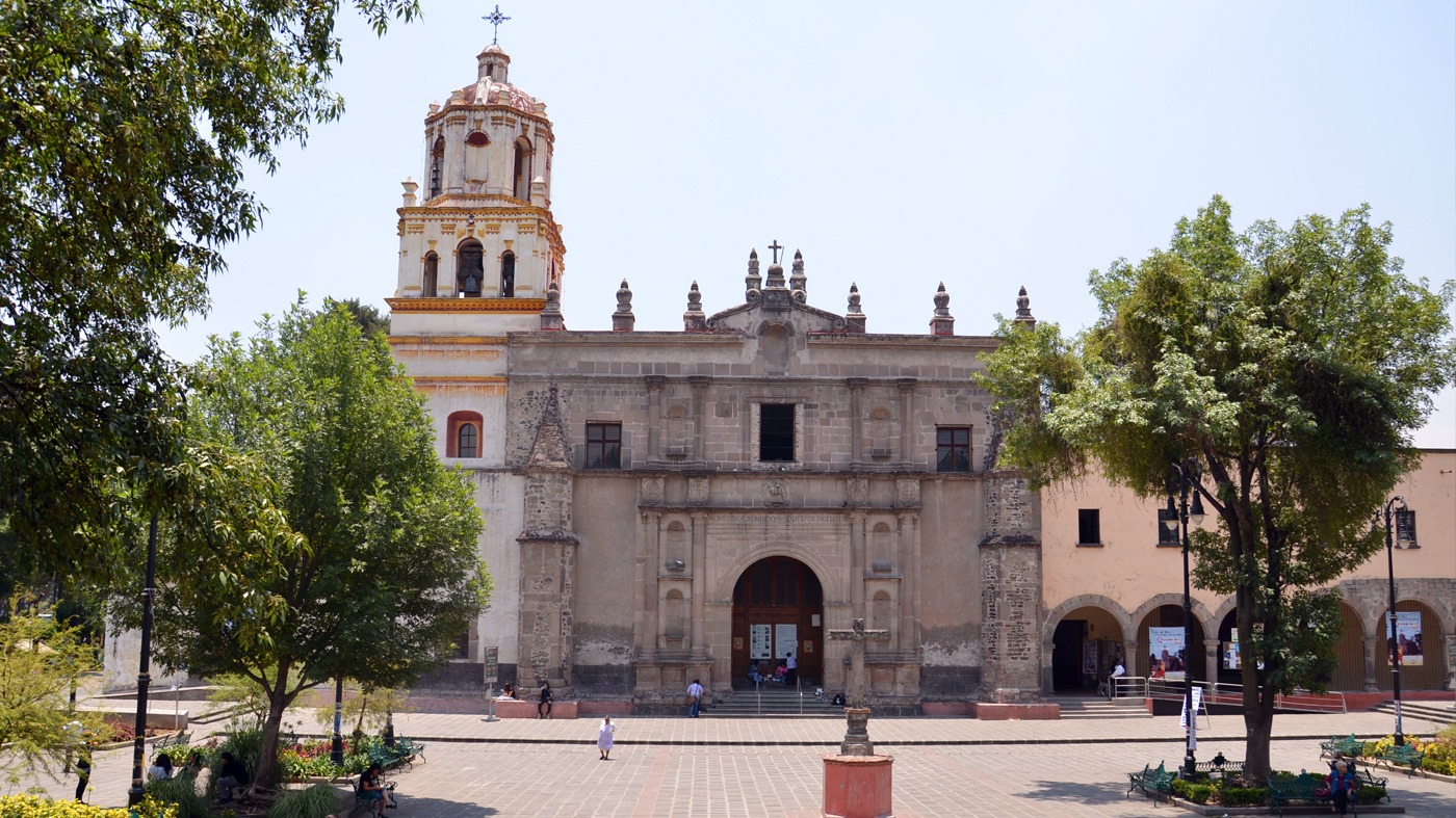 San Juan Bautista Temple & Monastery in the Centro de Coyoacán
