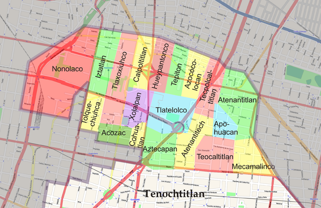 neighborhoods of ancient Tlatelolco